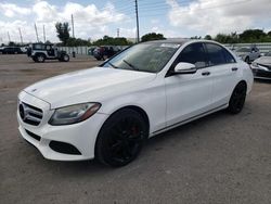 Salvage cars for sale from Copart Dallas, TX: 2016 Mercedes-Benz C300