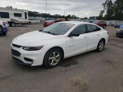 Salvage cars for sale from Copart Dunn, NC: 2018 Chevrolet Malibu LS