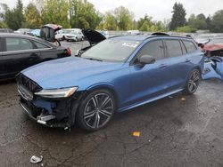 Volvo V60 salvage cars for sale: 2020 Volvo V60 T5 R-Design