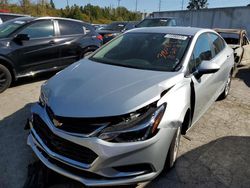 Chevrolet Cruze lt Vehiculos salvage en venta: 2018 Chevrolet Cruze LT