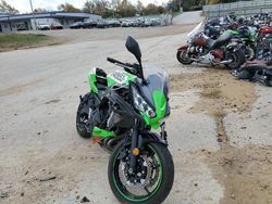 Salvage cars for sale from Copart Cudahy, WI: 2020 Kawasaki EX650 N