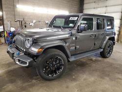 Jeep Wrangler salvage cars for sale: 2023 Jeep Wrangler Sahara 4XE