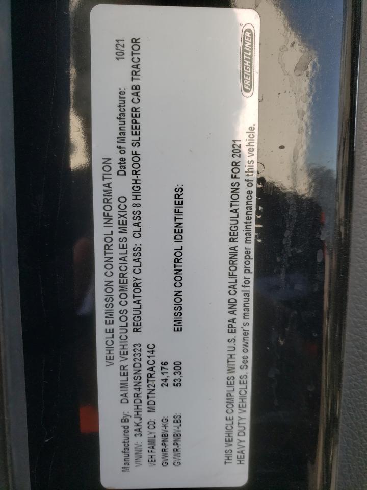 2022 Freightliner Cascadia 126