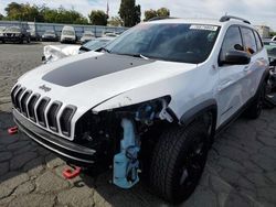 Jeep Cherokee salvage cars for sale: 2018 Jeep Cherokee Trailhawk