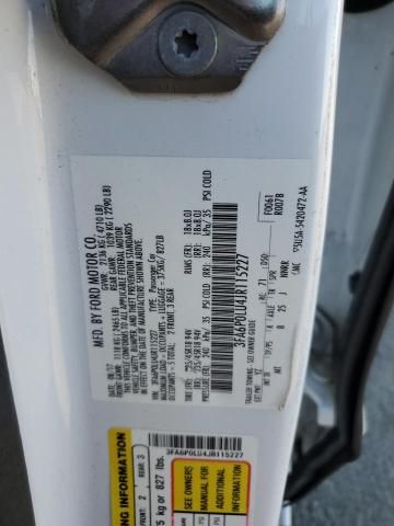 2018 Ford Fusion SE Hybrid