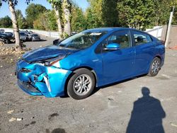 Salvage cars for sale from Copart Portland, OR: 2021 Toyota Prius LE