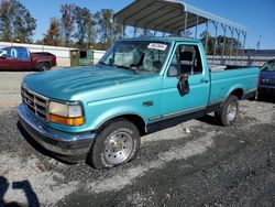 Salvage cars for sale from Copart Spartanburg, SC: 1995 Ford F150