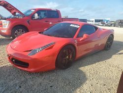 Ferrari salvage cars for sale: 2012 Ferrari 458 Italia