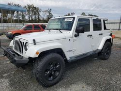 Jeep Wrangler salvage cars for sale: 2015 Jeep Wrangler Unlimited Sahara