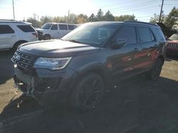 Ford Explorer salvage cars for sale: 2017 Ford Explorer XLT