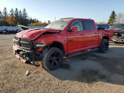 Salvage cars for sale from Copart Bowmanville, ON: 2018 Dodge RAM 1500 Sport