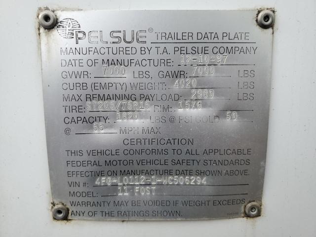 1997 Pelsue Trailer