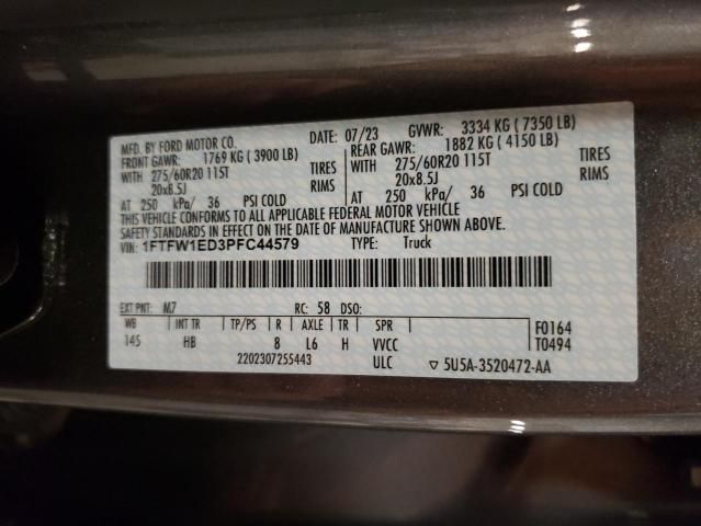 2023 Ford F150 Supercrew
