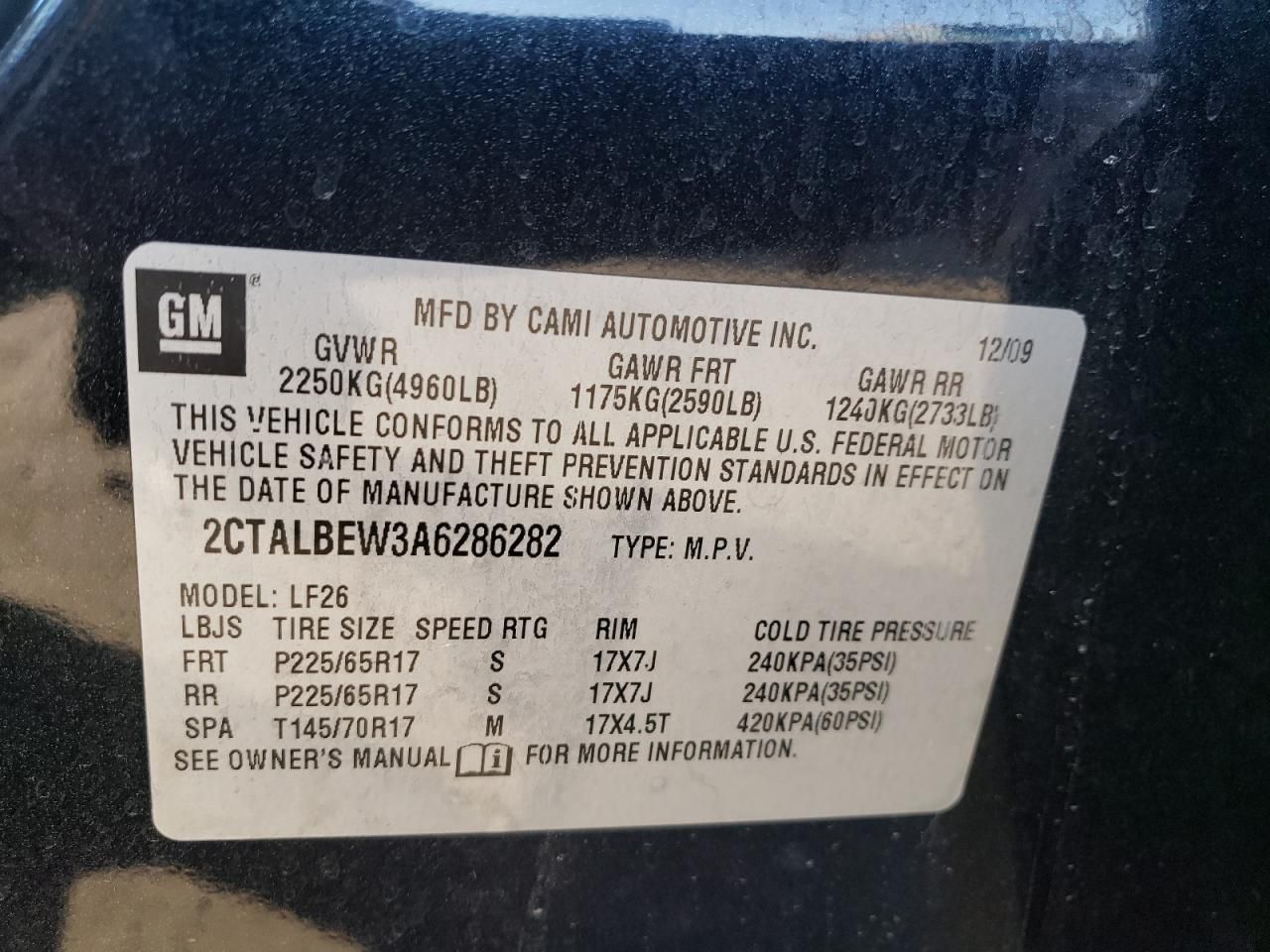 2010 GMC Terrain SLE