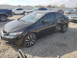 Honda Civic salvage cars for sale: 2015 Honda Civic EXL