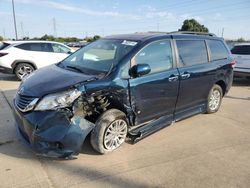 Toyota Sienna xle salvage cars for sale: 2011 Toyota Sienna XLE