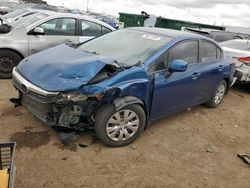 Honda salvage cars for sale: 2012 Honda Civic LX