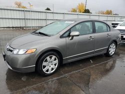 Honda Civic salvage cars for sale: 2007 Honda Civic LX