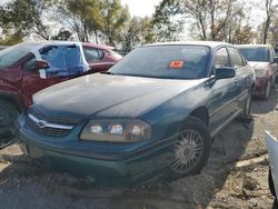 Chevrolet salvage cars for sale: 2001 Chevrolet Impala