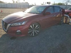 Salvage cars for sale from Copart Mercedes, TX: 2019 Nissan Altima Platinum