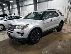 Ford Explorer salvage cars for sale: 2018 Ford Explorer XLT