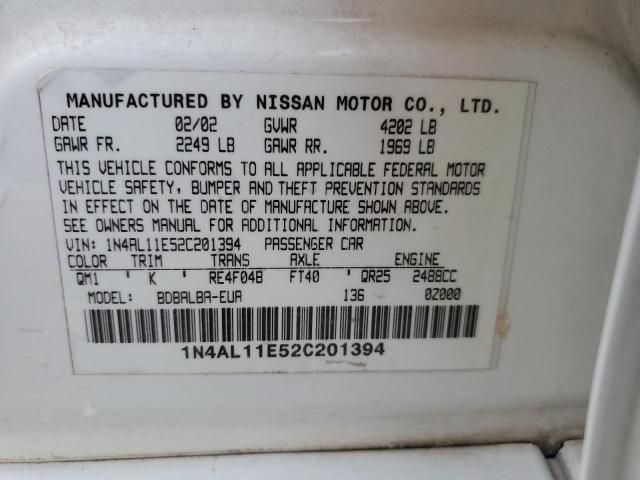 2002 Nissan Altima Base