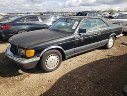 Mercedes-Benz salvage cars for sale: 1991 Mercedes-Benz 560 SEC