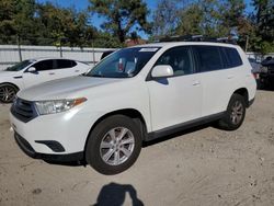 Toyota Highlander salvage cars for sale: 2013 Toyota Highlander Base