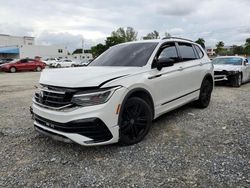 Volkswagen salvage cars for sale: 2022 Volkswagen Tiguan SE R-LINE Black