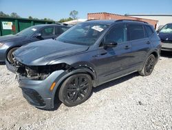 Volkswagen salvage cars for sale: 2022 Volkswagen Tiguan SE R-LINE Black