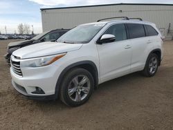 Toyota Highlander salvage cars for sale: 2015 Toyota Highlander Limited