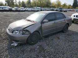 Toyota salvage cars for sale: 2003 Toyota Corolla CE