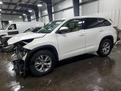 Toyota Highlander salvage cars for sale: 2015 Toyota Highlander LE