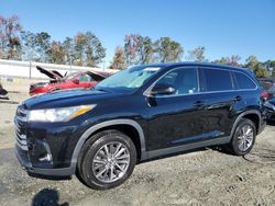 Salvage cars for sale from Copart Spartanburg, SC: 2019 Toyota Highlander SE