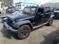 Jeep salvage cars for sale: 2018 Jeep Wrangler Unlimited Sport