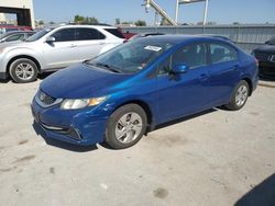 Honda Civic salvage cars for sale: 2013 Honda Civic LX