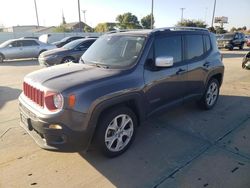 Jeep Renegade salvage cars for sale: 2018 Jeep Renegade Limited