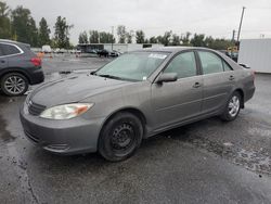 Toyota Camry salvage cars for sale: 2002 Toyota Camry LE