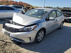 Salvage cars for sale from Copart Windsor, NJ: 2017 KIA Forte LX