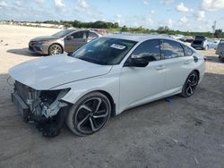 Honda Accord salvage cars for sale: 2018 Honda Accord Sport