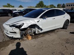 Tesla Model 3 salvage cars for sale: 2022 Tesla Model 3