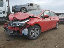 Chevrolet Cruze salvage cars for sale: 2016 Chevrolet Cruze LS