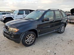 BMW X5 3.0I salvage cars for sale: 2005 BMW X5 3.0I