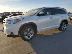 Toyota Highlander salvage cars for sale: 2015 Toyota Highlander Limited