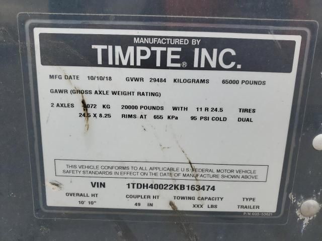 2019 Timpte Trailer