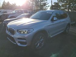 BMW x3 salvage cars for sale: 2021 BMW X3 XDRIVE30I