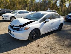 Honda salvage cars for sale: 2012 Honda Civic LX