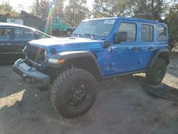 Jeep Wrangler salvage cars for sale: 2024 Jeep Wrangler 4XE