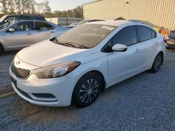 Salvage cars for sale from Copart China Grove, NC: 2016 KIA Forte LX