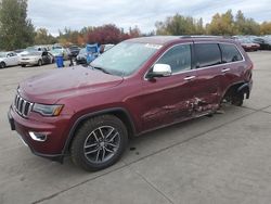 Jeep Grand Cherokee salvage cars for sale: 2018 Jeep Grand Cherokee Limited